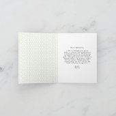 グラッはっきりしたドライムグリーン写真卒業 サンキューカード (内部)