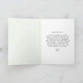 グラッはっきりしたドライムグリーン写真卒業 サンキューカード (内部)