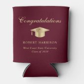 グラッエレガントドキャップブルゴーニュ金ゴールド卒業党 缶クーラー (正面)