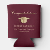 グラッエレガントドキャップブルゴーニュ金ゴールド卒業党 缶クーラー (裏面)