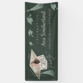 グラッエレガントドキャップ&タッセル写真卒業パーティー 横断幕 (縦)