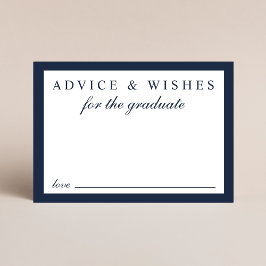 グラッエレガントドブルー金ゴールド卒業アドバイス エンクロージャーカード