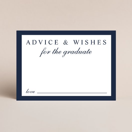 グラッエレガントドブルー金ゴールド卒業アドバイス エンクロージャーカード