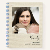 グラッエレガントドモダンパーティーゲストフォト卒業 ノートブック (正面)