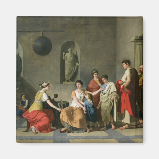 グラッキの母, c.1780 マグネット (正面)