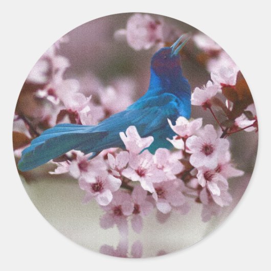 グラックルとクラップルの花のシール ラウンドシール (正面)