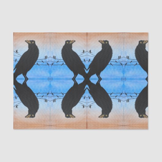 グラックルオースティンテキサス州バードラバーワイルドライフ絵画ズ 薄葉紙 (正面)