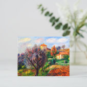 グラッケンズ – ヒルサイドウィズオリーブツリーズ ポストカード (スタンド正面)