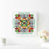 グラッシークリーク時計 スクエア壁時計 (ホーム)