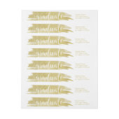 グラッドイン金ゴールド ラップアラウンドラベル (シート)