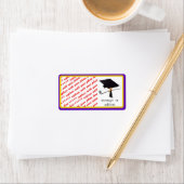 グラッドキャップとディプロマ写真 ラベル (インサイチュ)