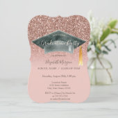 グラッドキャップバラ金ゴールドグリッターグラデーション卒業 招待状 (スタンド正面)