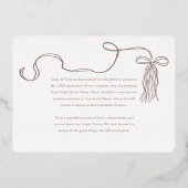 グラッドキャップボウ&タッセルフォトコラージュのお知らせ 箔招待状 (裏面)