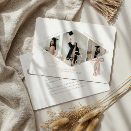 グラッドキャップボウ&タッセルフォトコラージュのお知らせ 箔招待状