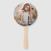 グラッドキャップモダン大学院写真ダークマルーン ハンドファン (正面)