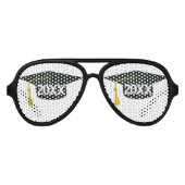 グラッドキャップ卒業 アビエーターサングラス (正面)