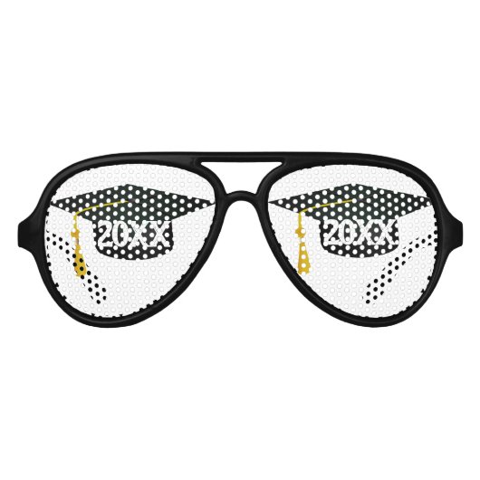 グラッドキャップ卒業 アビエーターサングラス (正面)