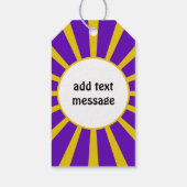 グラッドキャップ&ディプロマ – スクールカラーズパープル ギフトタグ (裏面)