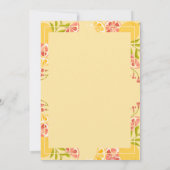 グラッドキャップ、柑橘系卒業 招待状 (裏面)