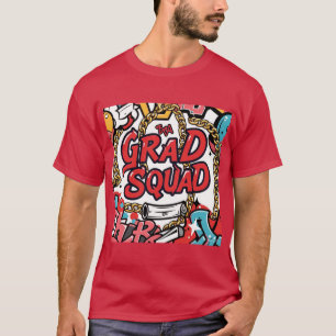 グラッドスクワッドヒップホップグラフィティ卒業メンズTシャツ Tシャツ