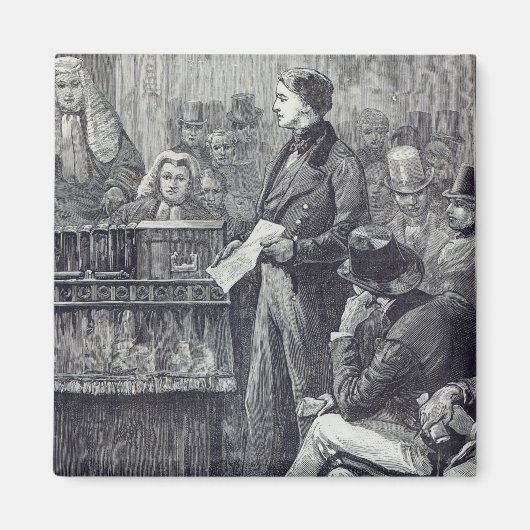 グラッドストン氏が処女演説を行う マグネット (正面)