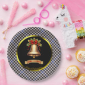 グラッドストーンタータンチェックパーソナライズされたクリスマス ペーパープレート (パーティー)