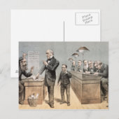 グラッドストーン氏と事務員 ポストカード (正面/裏面)