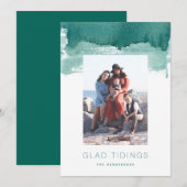 グラッドタイディングスクリスマスホリデーフォトカード シーズンカード (正面/裏面)