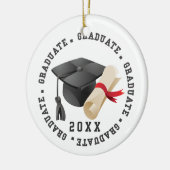 グラッドハットとディグリーのフォトオーナメント セラミックオーナメント (左)