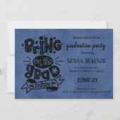 グラッドパーティーを持って行く – 青 招待状 (正面)