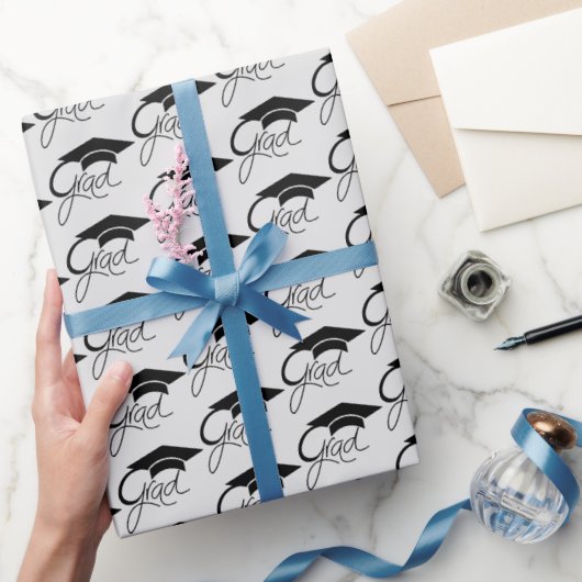 グラッドブエレガントラック卒業キャップ ラッピングペーパー (ギフト)