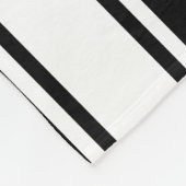 グラッパーソナライズされたドイヤーストライプズ黒フリースブランケ フリースブランケット (角)