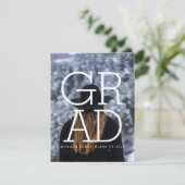 グラッモダンドはっきりしたパーティの招待状フォトカード 招待状 (スタンド正面)