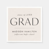 グラッモダンドクリーム卒業 スタンダードカクテルナプキン (正面)