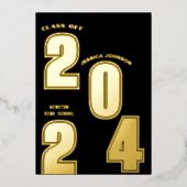 グラッモダンドパーティー箔招待状 箔招待状 (正面)