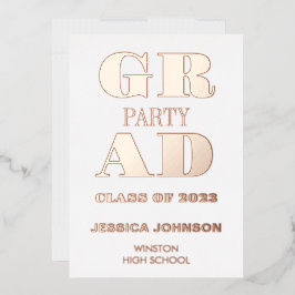 グラッモダンドパーティー箔招待状 箔招待状