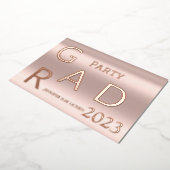 グラッモダンドパーティー 箔招待状 (回転した状態)