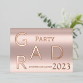 グラッモダンドパーティー 箔招待状 (立ち正面)