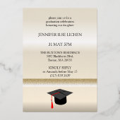 グラッモダンドパーティー 箔招待状 (裏面)