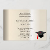 グラッモダンドパーティー 箔招待状 (裏面)