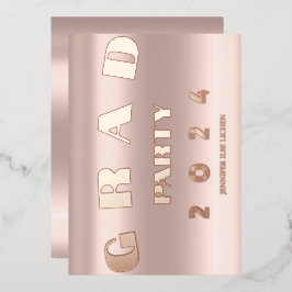 グラッモダンドパーティー 箔招待状