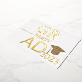 グラッモダンドパーティー 箔招待状 (回転した状態)