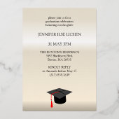 グラッモダンドパーティー 箔招待状 (裏面)