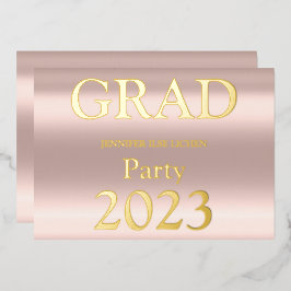 グラッモダンドパーティー 箔招待状