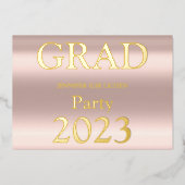 グラッモダンドパーティー 箔招待状 (正面)