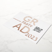 グラッモダンドパーティー 箔招待状 (回転した状態)