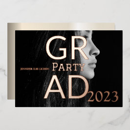 グラッモダンドパーティー 箔招待状