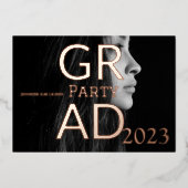 グラッモダンドパーティー 箔招待状 (正面)