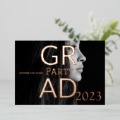 グラッモダンドパーティー 箔招待状 (立ち正面)