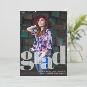 グラッモダンド写真の告知カード 案内状 (スタンド正面)